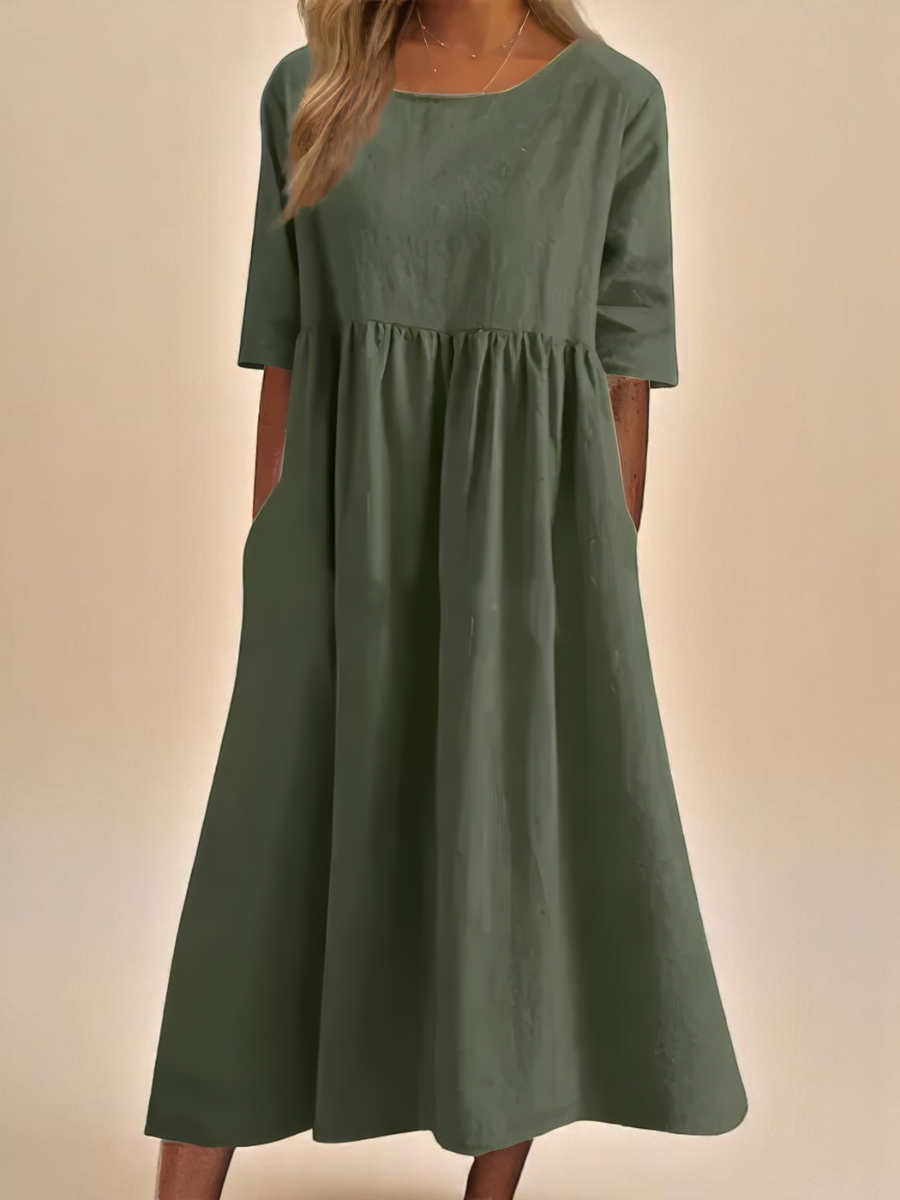 Vestido Em Algodão Arejado feminino