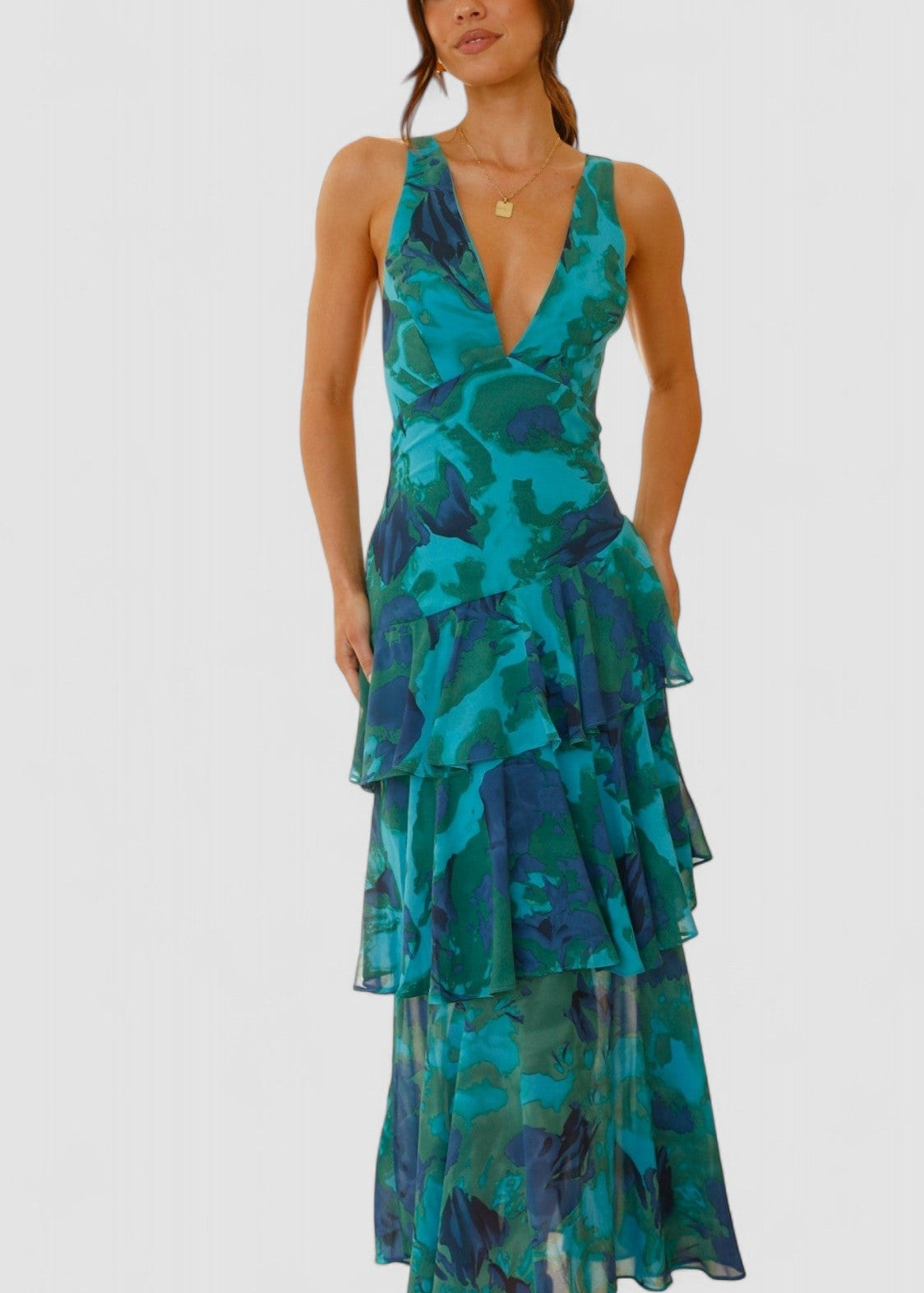 Vestido Maxi Elegante Verão feminino