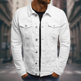 Jaqueta de Denim Corte Ajustado masculino