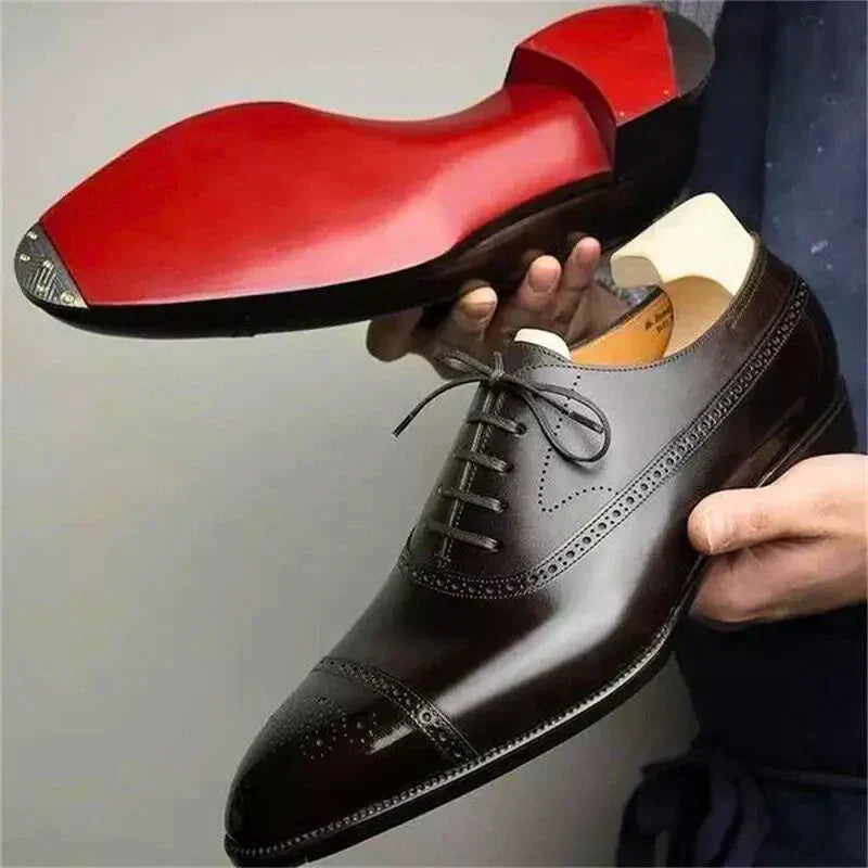 Sapatos Elegantes em Couro masculino
