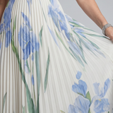 Vestido midi Ophelia floral sem mangas com decote quadrado