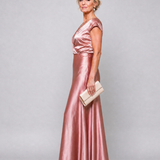 Vestido maxi Samouse envelope com manga curta