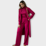 Conjunto de três peças feminino