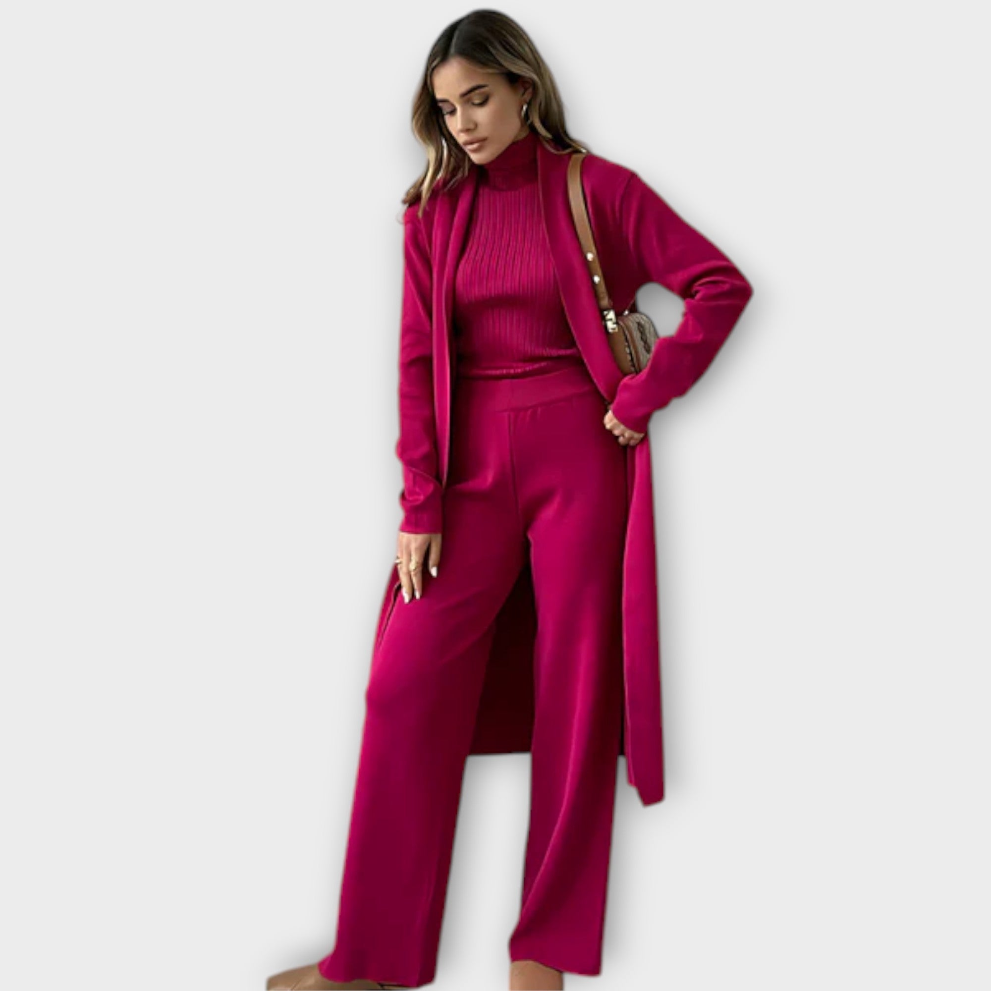 Conjunto de três peças feminino