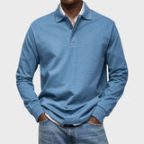Eduardo - Polo De Luxo De Mangas Compridas masculino
