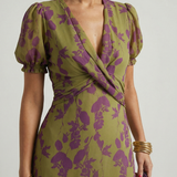 Vestido midi Virel floral descontraído
