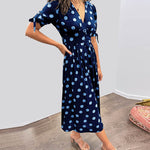Vestido Elegante de Bolinhas feminino