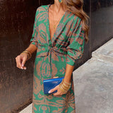 Vestido midi sofisticação feminino