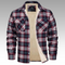 Casaco Trucker Riscas Fleece masculino