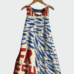 Vestido com Estampa de Sardinhas feminino