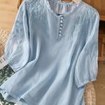 Blusa de Algodão e Linho feminino