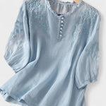 Blusa de Algodão e Linho feminino