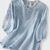 Blusa de Algodão e Linho feminino