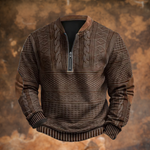 João - Pullover de malha com fecho masculino