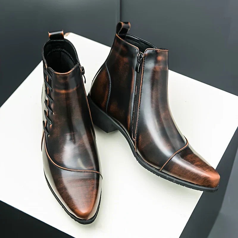 Botas Elegantes em Couro masculino