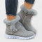 Botas de tornozelo quentes e forradas feminino
