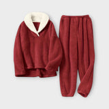 Conjunto de flanela aconchegante feminino