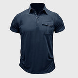 Camisa de algodão com bolsos masculino
