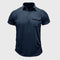 Camisa de algodão com bolsos masculino