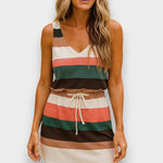 Vestido Mini com Riscas feminino