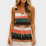 Vestido Mini com Riscas feminino