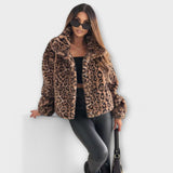 Casaco de Leopardo feminino