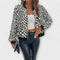 Casaco de Leopardo Elegante feminino