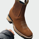 Botas de cowboy em pele feminino