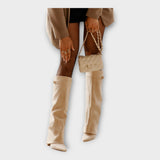Botas Altas com Design Elegante feminino