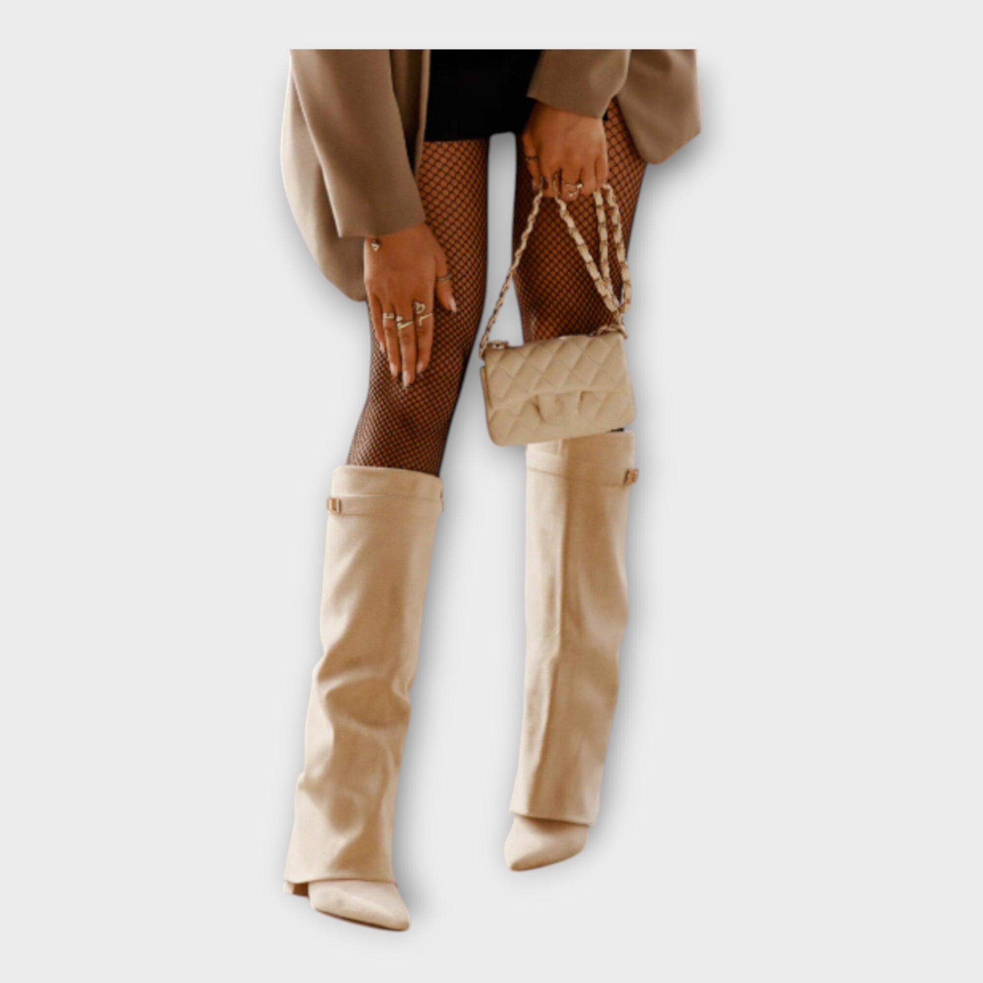 Botas Altas com Design Elegante feminino