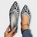 Sabrinas de renda com estampado de leopardo feminino