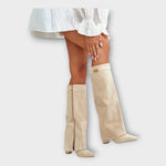 Botas Altas com Design Elegante feminino