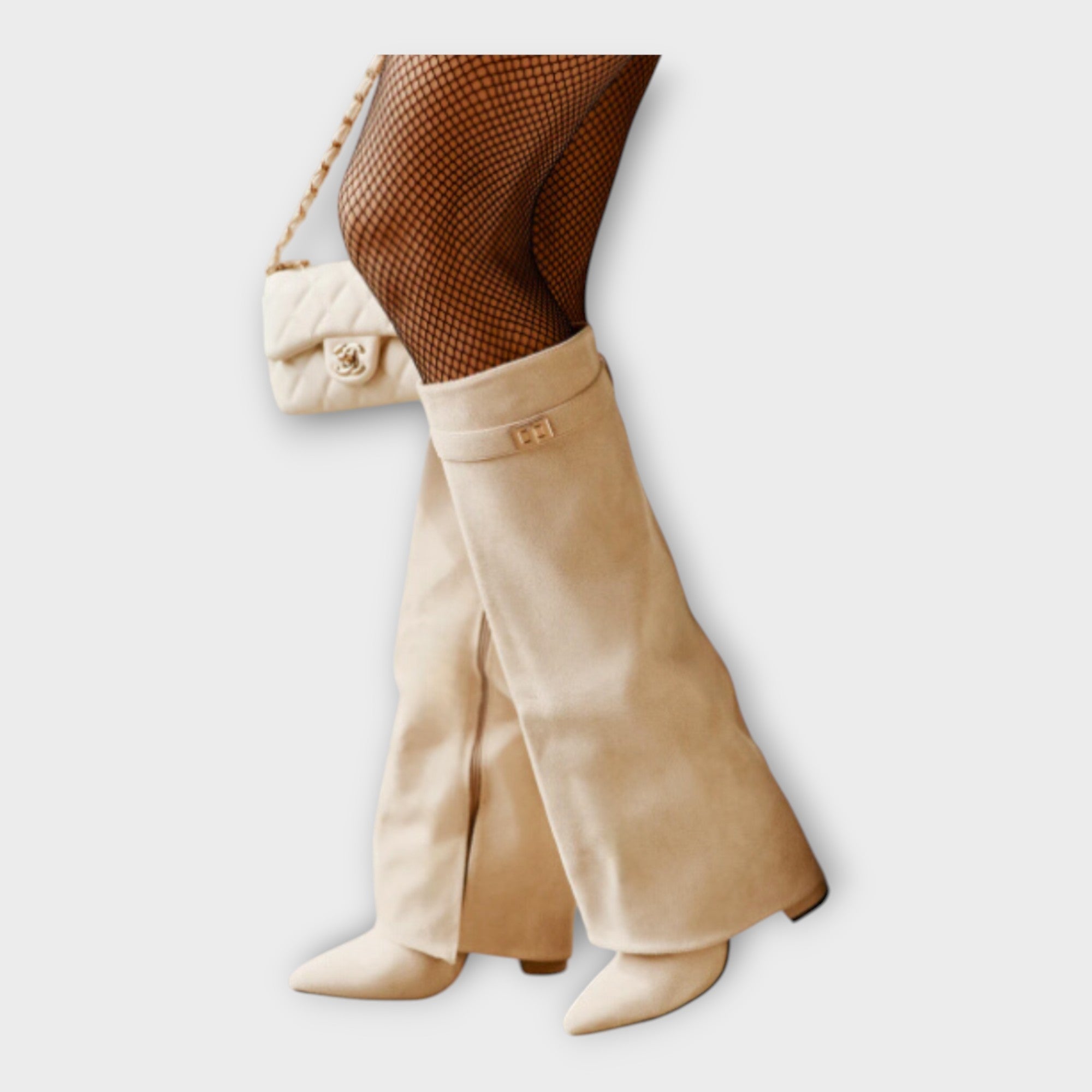 Botas Altas com Design Elegante feminino