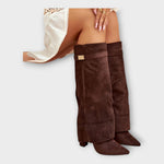 Botas Altas com Design Elegante feminino