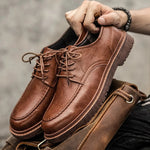 Sapatos de Couro Verdadeiro masculino