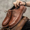 Sapatos de Couro Verdadeiro masculino