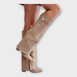 Botas Altas com Design Elegante feminino