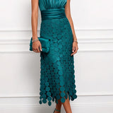 Vestido midi Céline de cerimónia elegante
