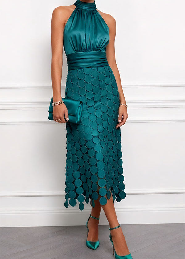 Vestido midi Céline de cerimónia elegante