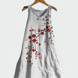 Vestido com Estampa de Cerejeiras feminino