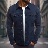 Jaqueta de Denim Corte Ajustado masculino