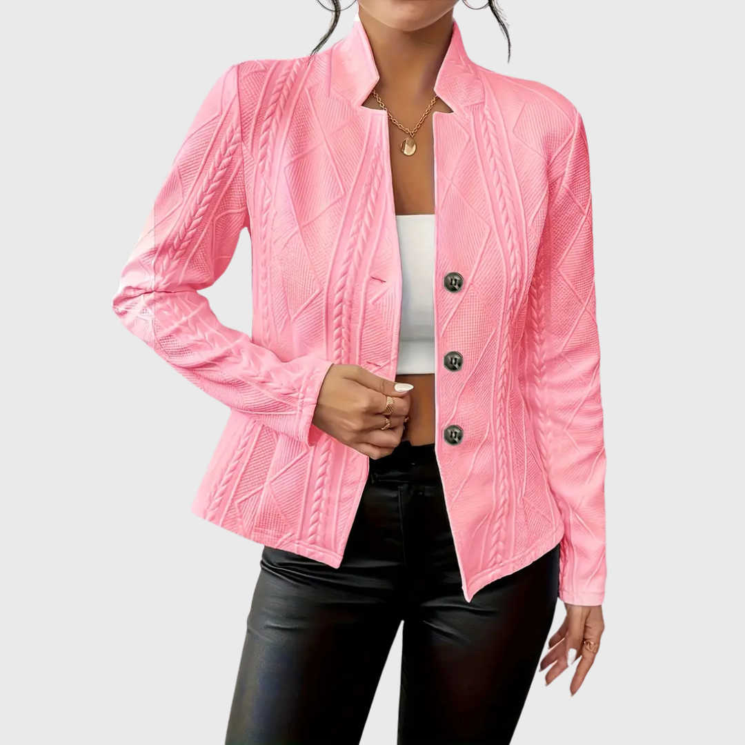 Casaco com detalhes elegantes feminino