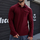 Camisa casual com bolsos masculino