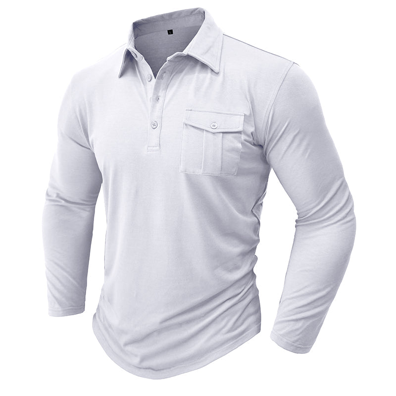 Camisa casual com bolsos masculino