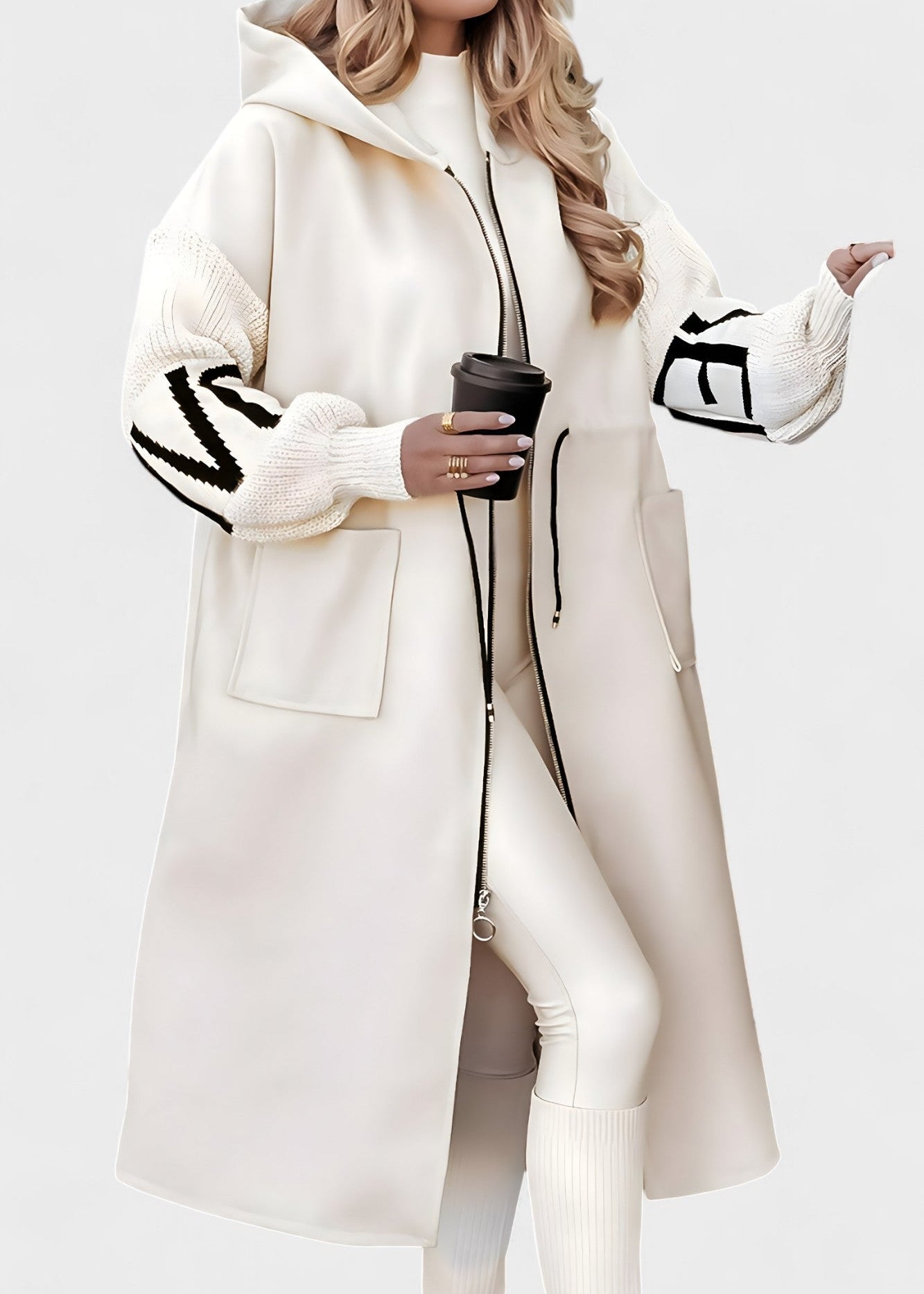 Casaco-cardigan elegante feminino
