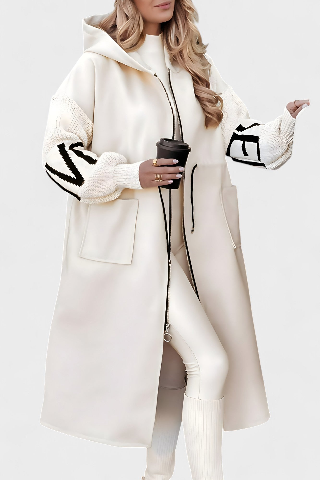 Casaco-cardigan elegante feminino
