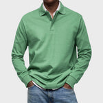 Eduardo - Polo De Luxo De Mangas Compridas masculino