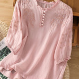 Blusa de Algodão e Linho feminino