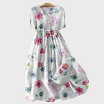 Vestido com Flores de Primavera feminino