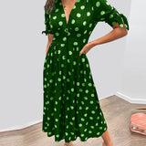 Vestido Elegante de Bolinhas feminino